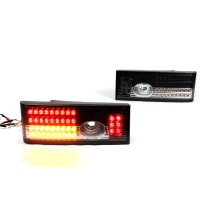 Фонари задние "клюшки" светодиодные ВАЗ 2108-099, 2113-14 (серо-белые, бегающий поворотник)