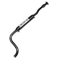 Резонатор (глушитель дополнительный) с бочкой "STINGER SPORT" ВАЗ 2110, 2111, 2112 1.6L (старые крепления, с гофрой) (под стандарт)