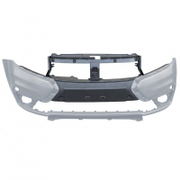 Бампер передний оригинальный под ПТФ "ППИ" Лада Ларгус ФЛ Кросс (Серое плато 624)