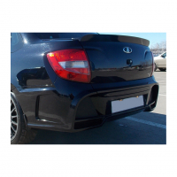 Бампер задний с накладкой "AVR" Лада Гранта седан (окрашенный)