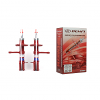 Комплект передних стоек "DEMFI" "Премиум" Лада Гранта, Калина-2, Датсун он-ДО, ми-ДО (газонаполненные, с занижением -30 мм)