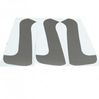 Наклейки ручек дверей Лада Гранта, Калина-2 (темный алюминий) (pg1127)