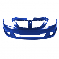 Бампер передний под ПТФ "Кампласт" Лада Ларгус (Дипломат 424)