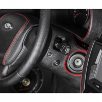 Кожух рулевой колонки (в сборе) (эко-кожа со строчкой) Лада Гранта, Калина, Датсун