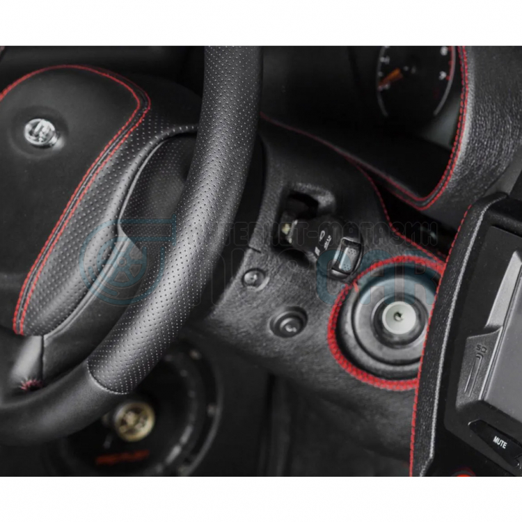 Кожух рулевой колонки (в сборе) (эко-кожа со строчкой) Лада Гранта ...