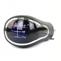 Ручка КПП "Sal-man" в стиле "Веста" для тросового привода (вставка хром, синяя подсветка) (pg4087)