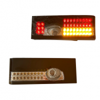 Фонари задние "клюшки" светодиодные ВАЗ 2108-099, 2113-14 (черно-белые, обычный поворотник)