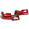 Фонари задние в стиле Audi RS (красные, динамический поворотник) ВАЗ 2110