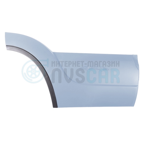 Молдинг задней двери (правый) Шевроле Нива Бертоне (окрашенный) Снежная королева (690 серебристый), Черный матовый