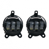 Противотуманные (двухрежимные) LED фары (ПТФ) "BEST" 55W (5 диодов) для Лада Приора (белый/желтый)