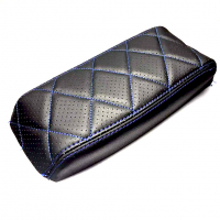 Обивка для перетяжки подлокотника (эко-кожа с перфорацией с одинарной строчкой) "Ромбы" Лада Приора