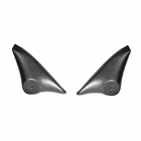 Облицовка зеркала под стандартный твитер Лада Приора (черная шагрень) (pg1878)