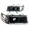 Фары передние BI-LED (черные) ВАЗ 2110, 2111, 2112 (тонированный "BMW" повторитель)