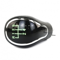 Ручка КПП "Sal-man" в стиле "Веста" под кулису (прямоугольный шток, вставка хром, зеленая подсветка)