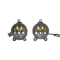 Светодиодные (двухрежимные) противотуманные фары (ПТФ) "BestPartners" "7 линз" Лада Приора (белый/желтый)