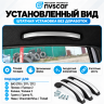 Ручки (поручни) потолочные FL (черные с цельной вставкой жидкий хром) Лада Приора, Калина 1-2, Гранта, ВАЗ 2110-12, Шевроле Нива, Нива Тревел