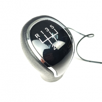 Ручка КПП "Sal-man" в стиле "Веста" под кулису (прямоугольный шток, вставка хром, синяя подсветка)