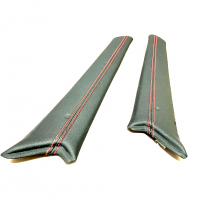 Облицовки стоек лобового стекла (эко-кожа со строчкой) Лада Нива 4х4 (до 2019 г.)