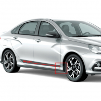 Накладка переднего крыла оригинальная (правая) Лада Веста Спорт (неокрашенный)