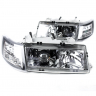 Фары передние BI-LED (хром) ВАЗ 2110, 2111, 2112 (тонированный "BMW" повторитель) Фары передние BI-LED (хром) ВАЗ 2110, 2111, 2112 (тонированный "BMW" повторитель)