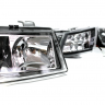 Фары передние BI-LED (хром) ВАЗ 2110, 2111, 2112 (тонированный "BMW" повторитель) Фары передние BI-LED (хром) ВАЗ 2110, 2111, 2112 (тонированный "BMW" повторитель)
