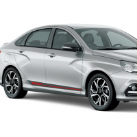 Накладка на порог оригинальная (правая) Лада Веста Спорт (неокрашенная)