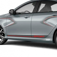 Накладка на порог оригинальная (левая) Лада Веста Спорт (неокрашенная)