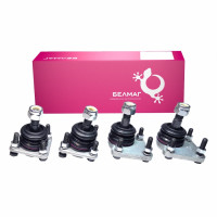 Комплект шаровых опор с крепежом с удлинённым фланцем (2 шт.) с наклонным фланцем (2 шт.) "БелМаг" "Конвейерная" Лада Нива 4х4, Шевроле Нива, Нива Тревел (с 2016 г.в.)