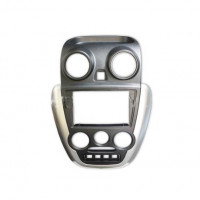 Центральная консоль 2DIN (серебристая) Лада Гранта