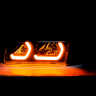 Фары передние LED ДХО в стиле BMW ВАЗ 2110, 2111, 2112 (тонированные поворотники)