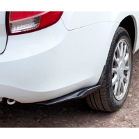 Клыки заднего бампера "ASM" "Volta" Лада Гранта (черные матовые)