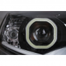 Фары передние BI-LED с квадратными ангельскими глазками "неоновые ДХО" Лада Калина-2 (черные) Фары передние BI-LED с квадратными ангельскими глазками "неоновые ДХО" Лада Калина-2 (черные)