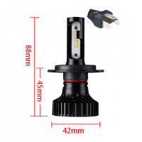 Светодиодные лампы "Y19" H4 (6000K)