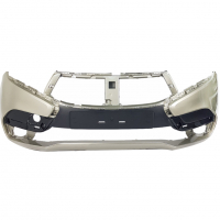 Бампер передний оригинальный под ПТФ "ППИ" Лада Икс-рей (Серый базальт 242)