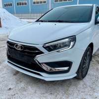 Сплиттер Фьюжен переднего бампера Лада Веста NG (окрашенный)