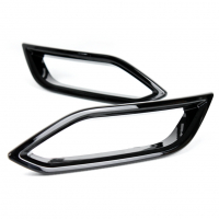 Муляж насадок (накладок, вставок) на задний бампер Лада Веста NG (черный лак)