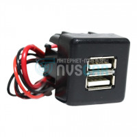 USB-зарядное устройство (2 гнезда) для ВАЗ 2110-2112 (старого образца)