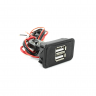 USB-зарядное устройство (2 гнезда) для ВАЗ 2106-2107