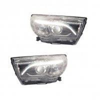 Фары передние "LED" с линзой и дхо Лада Веста