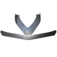 Нижняя накладка (Сплиттер) переднего бампера "Sal-Man" в стиле BMW (текстурный 3D карбон)