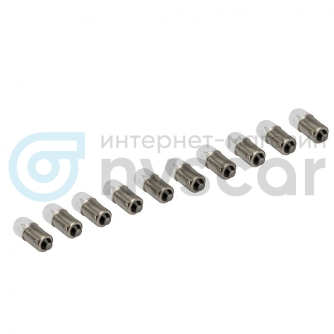 Автомобильная лампа "LECAR" T4W (12V, 4W, BA9S) 10 шт. (LECAR000161301)