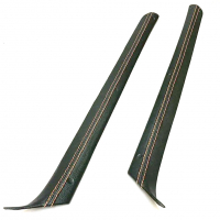 Облицовки стоек лобового стекла (эко-кожа со строчкой) под мягкий потолок ВАЗ 2105, 2107 (2 шт.)