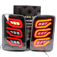 Задние светодиодные фонари (красные) "Капли" Лада Нива 4х4 (в стиле Мерседес) (B100-A)