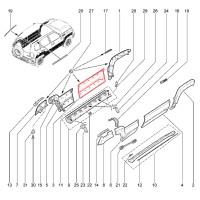 Молдинг передней двери (левый) Лада Нива Тревел (окрашенный)