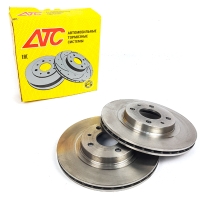 Тормозные диски передние R14 "ATC" "Standart" (вентилируемые, без перфорации)