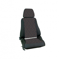 Переднее пассажирское тканевое сиденье Ромб с обогревом и салазками ВАЗ 2109, 21099, 2114, 2115