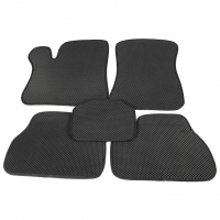 Коврики салона EVA Lite (ромбы черные) Лада Приора (черный кант)