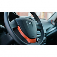 Вставка в руль н/о (оранжевая) Лада Приора 2, Калина 2, Гранта ФЛ