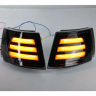 Поворотники фар (комплект) тонированные LED 3 полосы ВАЗ 2110, 2111, 2112 (под БОШ)