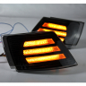 Поворотники фар (комплект) тонированные LED 3 полосы ВАЗ 2110, 2111, 2112 (под БОШ)